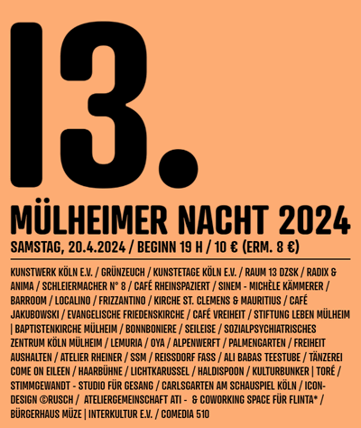 Plakat Mülheimer Nacht 2024